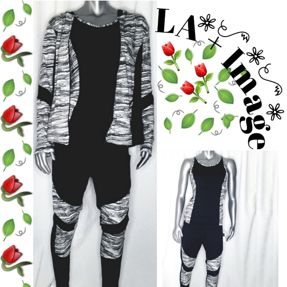 🍃🥀3pc Set LA + IMAGE Three Piece Workout Set - Picture 1 of 13